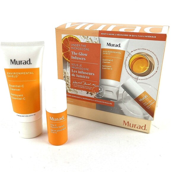 Murad Under the Microscope The Glow Infusers Vitamin C Cleanser & glycolic serum - Picture 1 of 7